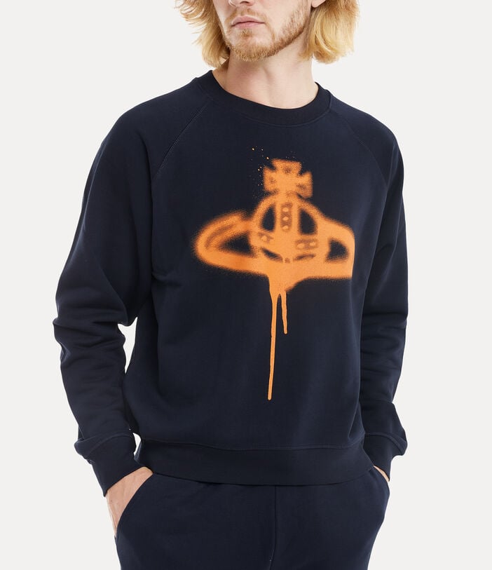 Vivienne Westwood SPRAY ORB RAGLAN SWEATSHIRT